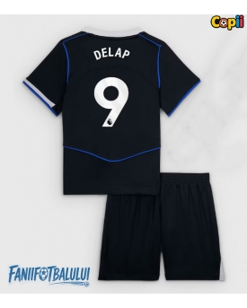 Chelsea Liam Delap #9 Echipament de Fotbal Replică 2025-26 Copii Treilea (+ Șorturi)